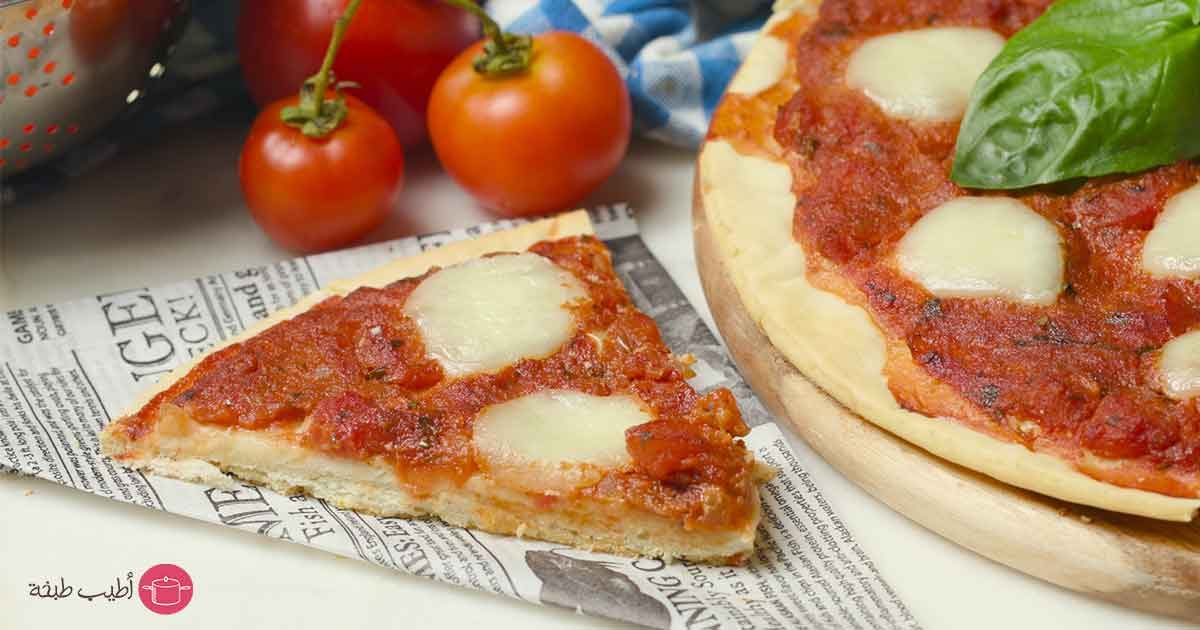 طريقة عمل البيتزا الايطالية بالصور خطوة خطوة أطيب طبخة